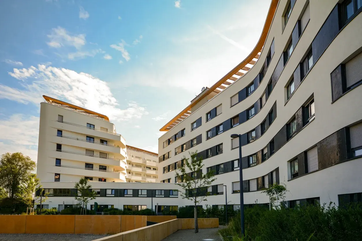 Exterior work on a multifamily community